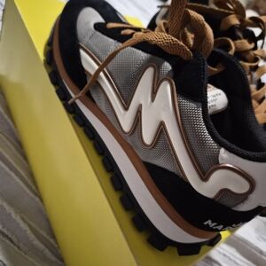 Stylish Black and Brown Sneakers